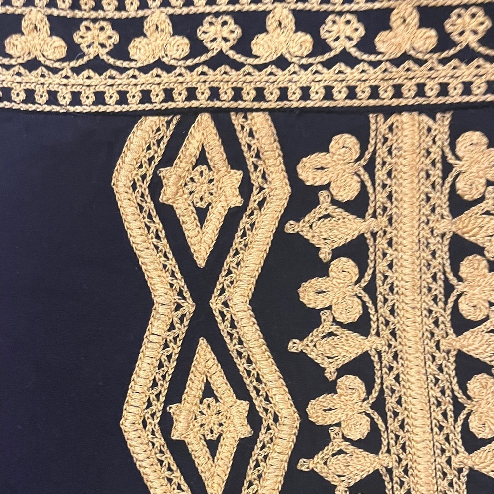 INC International Concepts Black and Gold Dress - Picture 3 of 5